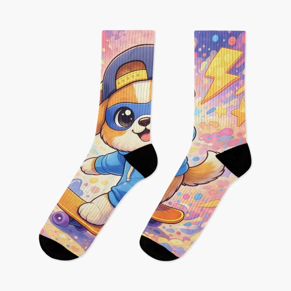 Item preview, Cool Skateboarding Puppy | Kawaii Dog Skater Cartoon Street Art Illustration designed and sold by Furfolkz.