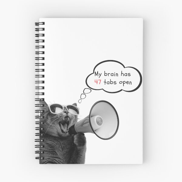 Item preview, 47 Tabs Open Cat Meme designed and sold by Tamer ⭐⭐⭐⭐⭐.