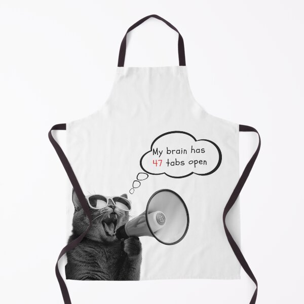 Item preview, 47 Tabs Open Cat Meme designed and sold by Tamer ⭐⭐⭐⭐⭐.