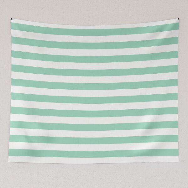 Item preview, Striped White And Mint Pattern designed and sold by pattern-archive.