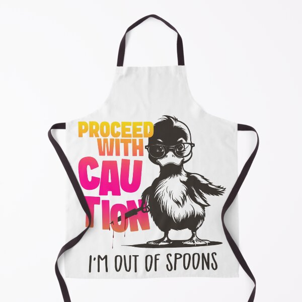 Item preview, Proceed With Caution — I’m Out of Spoons | Neurodivergent Sarcasm Design designed and sold by CautionChaosCo.
