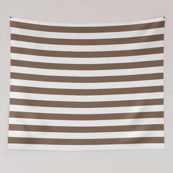 Item preview, Striped White And Mocha Pattern designed and sold by pattern-archive.