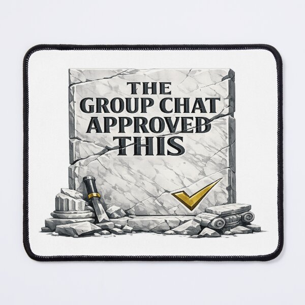 Item preview, THE GROUP CHAT APPROVED THIS Marble Monument Funny Shirt designed and sold by POD DYNASTY.