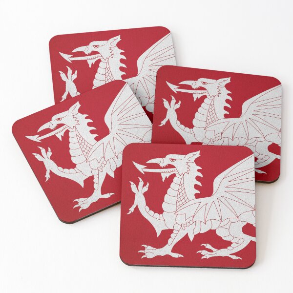 Item preview, White Dragon Battle Flag of the Saxons designed and sold by colourfind.