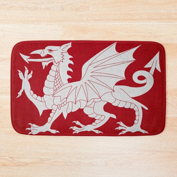 Item preview, White Dragon Battle Flag of the Saxons designed and sold by colourfind.