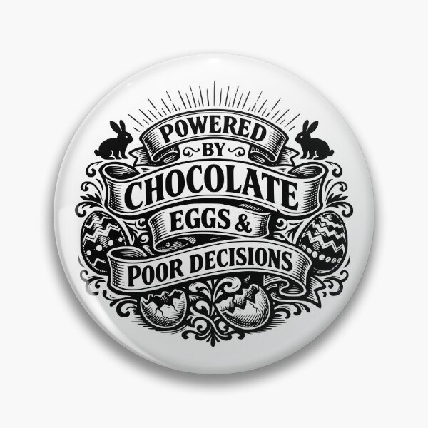 Item preview, Powered by Chocolate Eggs & Poor Decisions designed and sold by YV Designs & Stuff.