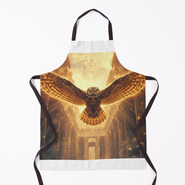 Item preview, Mystic Temple Owl – Glowing Ancient Guardian designed and sold by Mitaudesign.