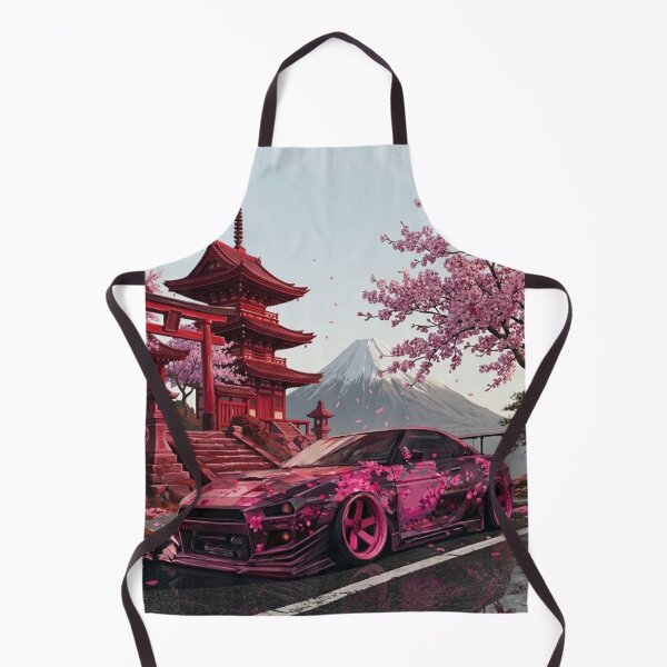 Item preview, Coche JDM Pagoda roja y Sakura rosa designed and sold by RakyLaky.
