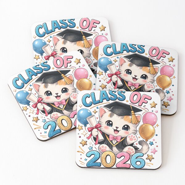 Item preview, Class of 2026 Cute Cat Graduation designed and sold by bloomandbeads.eu.