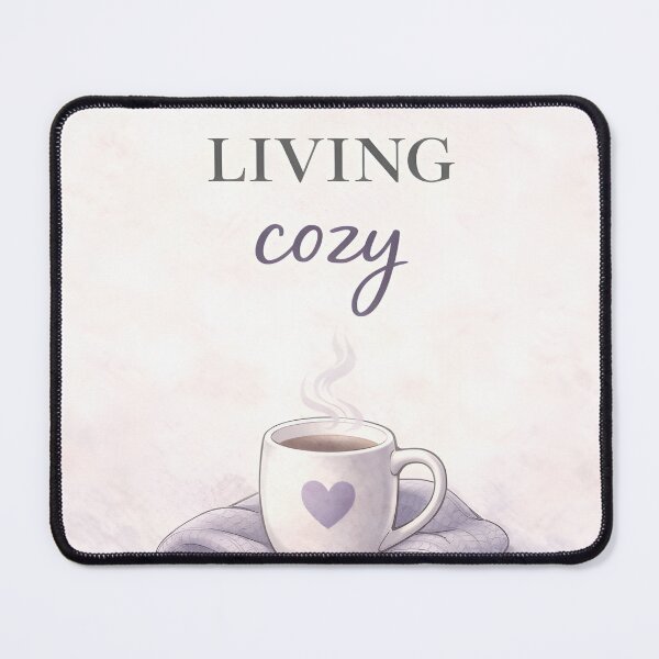 Item preview, Living Cozy – Cozy Aesthetic Quote Poster | Minimalist Comfort Lifestyle Wall Art designed and sold by CozyLifeStudio.