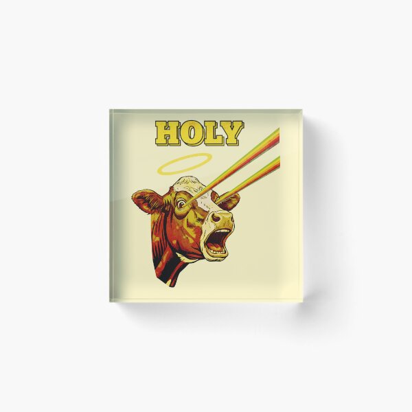 Item preview, Funny Holy Cow Retro Rainbow Laser Eyes designed and sold by Imaginationbeyond.