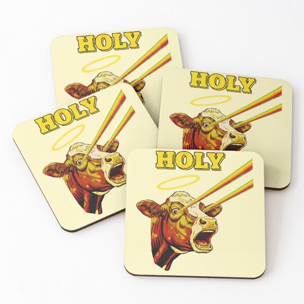 Item preview, Funny Holy Cow Retro Rainbow Laser Eyes designed and sold by Imaginationbeyond.