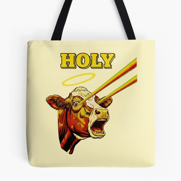 Item preview, Funny Holy Cow Retro Rainbow Laser Eyes designed and sold by Imaginationbeyond.