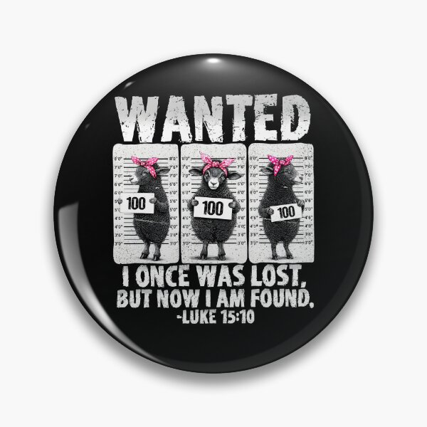 Item preview, Wanted I Once Was I Lost But Now I Am Found Luke 15:10 Sheep Mugshot designed and sold by phoebelevine.