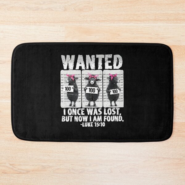 Item preview, Wanted I Once Was I Lost But Now I Am Found Luke 15:10 Sheep Mugshot designed and sold by phoebelevine.