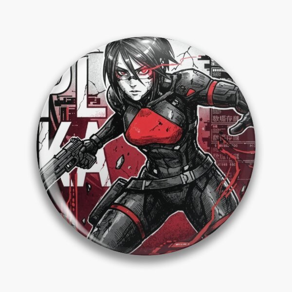 Item preview, Signalis Elster Black Red Eyes Retro Survival Horror Icon designed and sold by Senpaiwaves.