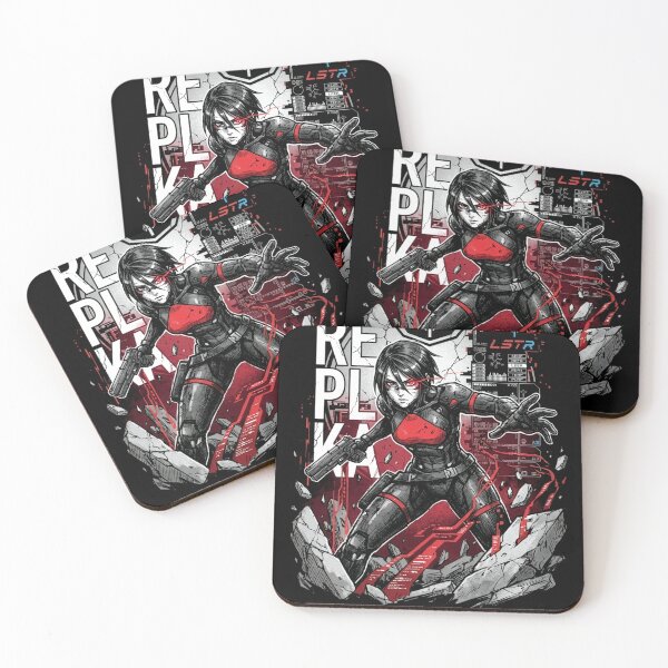 Item preview, Signalis Elster Black Red Eyes Retro Survival Horror Icon designed and sold by Senpaiwaves.