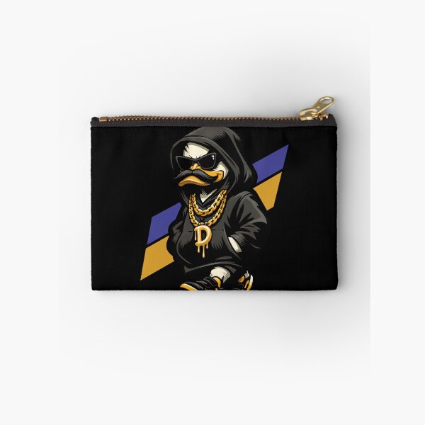 Item preview, Ducking Drippy Hip Hop Duck Mascot Streetwear Art - Urban Duck in Black Hoodie Sunglasses and Gold Chains Graphic - Edgy Swagger Duck Character for Hypebeasts and Funny Street Style Fans designed and sold by Vivaan Studio.