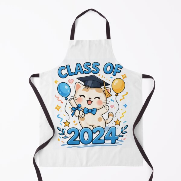 Item preview, Cute Cat Class of 2024 Graduation Design designed and sold by bloomandbeads.eu.