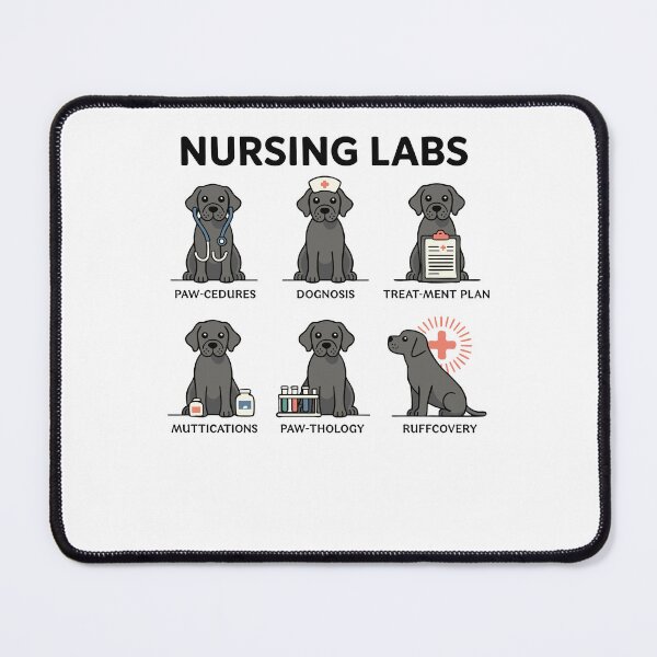 Item preview, Labrador Retriever RN Nurse Lab Dogs Nursing Pups designed and sold by phoebelevine.