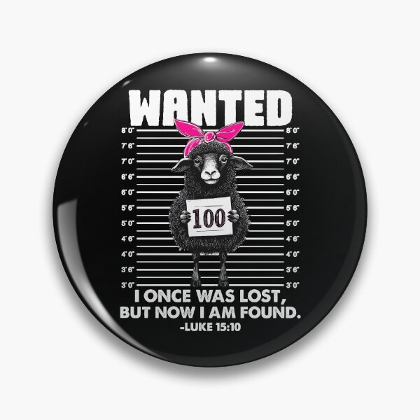 Item preview, Wanted I Once Was Lost Bible Verse Jesus Funny Sheep Mugshot Easter designed and sold by phoebelevine.