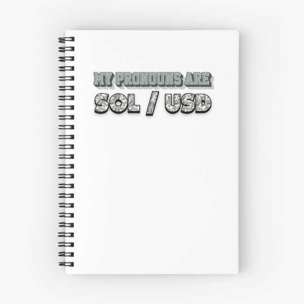 Item preview, My Pronouns Are SOL / USD designed and sold by TradingOnDemand.