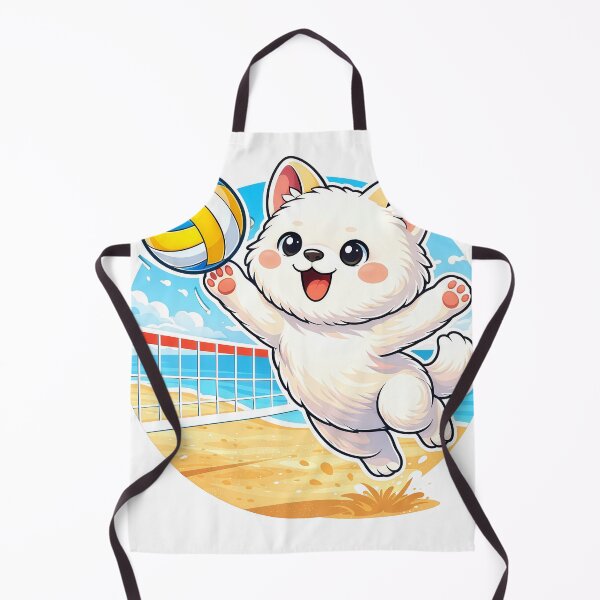 Item preview, Cute Volleyball Puppy | Kawaii Beach Volleyball Dog Cartoon Mascot designed and sold by Furfolkz.