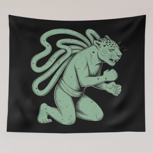 Item preview, a humanoid jaguar in a mint green color designed and sold by 123ks.