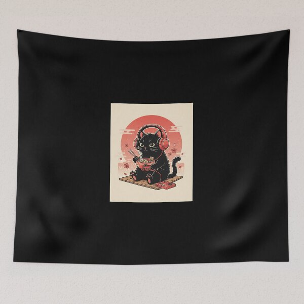 Item preview, LoFi Ramen Love Cat designed and sold by Intomindfood.