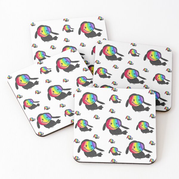 Item preview, Rainbow Face Bird Pattern - Whimsical Cute Bird Art designed and sold by nimbfeja.