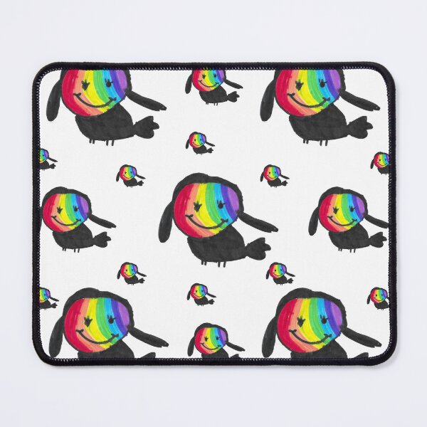 Item preview, Rainbow Face Bird Pattern - Whimsical Cute Bird Art designed and sold by nimbfeja.
