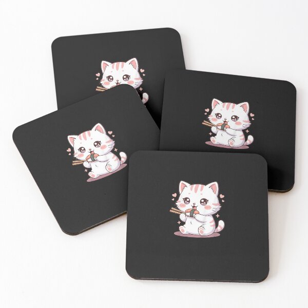 Item preview, Kawaii Sushi Love Cat designed and sold by Intomindfood.