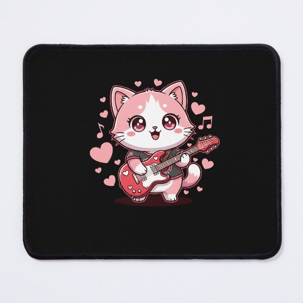 Item preview, Kawaii Guitar Cat Valentine Music designed and sold by Intomindfood.