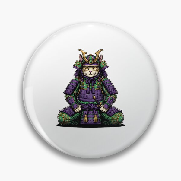 Item preview, Carnival Samurai Cat – Japanese Mardi Gras Warrior  designed and sold by Intomindfood.