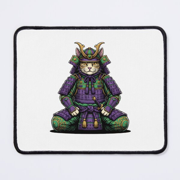 Item preview, Carnival Samurai Cat – Japanese Mardi Gras Warrior designed and sold by Intomindfood.