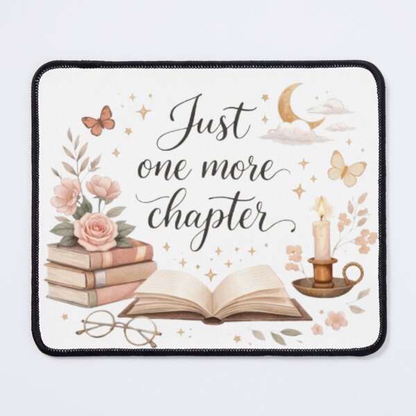Item preview, Just One More Chapter Aesthetic Book Lover Quote | Cozy Reading Design designed and sold by Sanika arts .