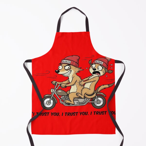 Item preview, Funny Meerkat Couple Motorcycle Ride - I Trust You? designed and sold by mAXiBoOM.