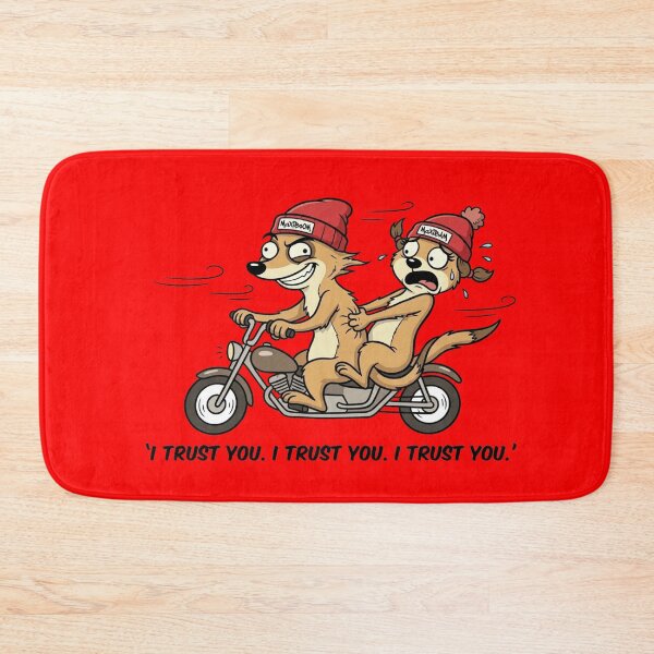 Item preview, Funny Meerkat Couple Motorcycle Ride - I Trust You? designed and sold by mAXiBoOM.