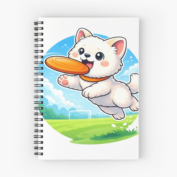Item preview, Cute Frisbee Puppy | Kawaii Flying Disc Dog Cartoon Sports Mascot designed and sold by Furfolkz.