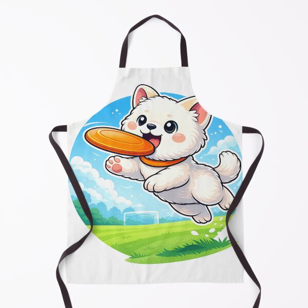 Item preview, Cute Frisbee Puppy | Kawaii Flying Disc Dog Cartoon Sports Mascot designed and sold by Furfolkz.