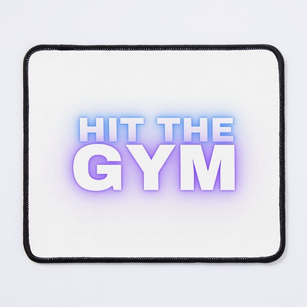 Item preview, Hit The Gym – Motivational Fitness Workout Typography Design designed and sold by StylZthetic.