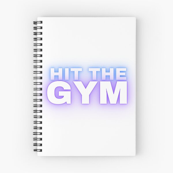 Item preview, Hit The Gym – Motivational Fitness Workout Typography Design designed and sold by StylZthetic.