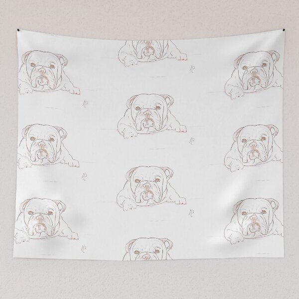 Item preview, Bulldog Sdraiato – Disegno Realistico a Matita designed and sold by DisegniPersonalizzati di irka87.