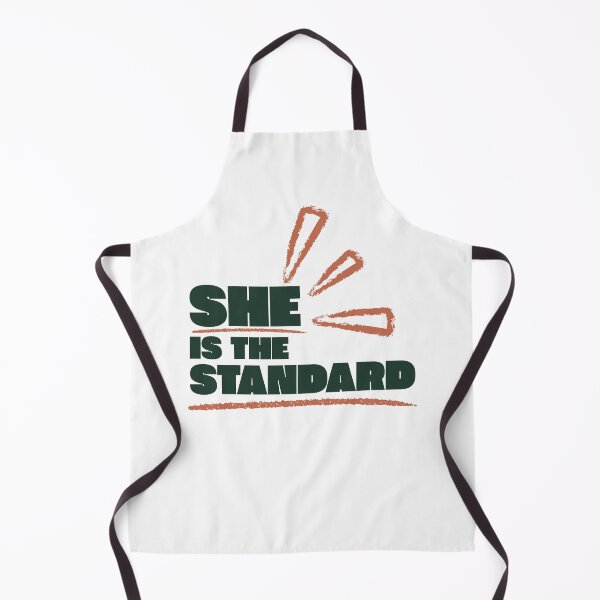 Item preview, She Is the Standard – Bold Feminine Statement Typography (Green & Terracotta) designed and sold by Magic Love Art Print.