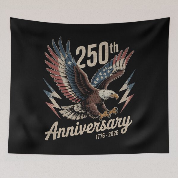 Aperçu de l'œuvre 250e anniversaire 1776 2026 Aigle Rétro créée et vendue par LiviuGligoros.