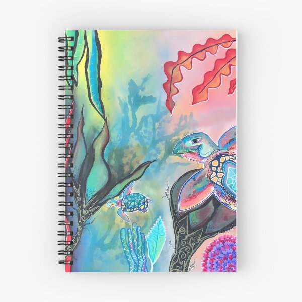 Item preview, Colorful Sea Turtle Art – Vibrant Ocean Illustration designed and sold by PeridotGypsy.