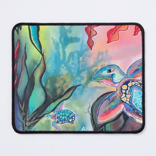 Item preview, Colorful Sea Turtle Art – Vibrant Ocean Illustration designed and sold by PeridotGypsy.