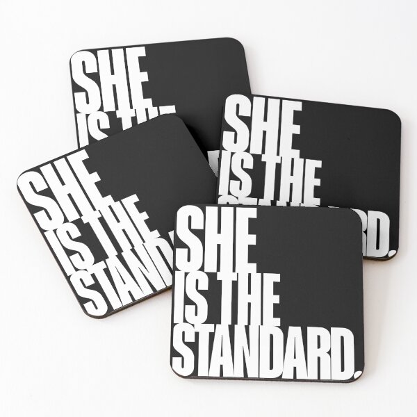 Item preview, She Is the Standard – Bold Statement Text Art designed and sold by Magic Love Art Print.
