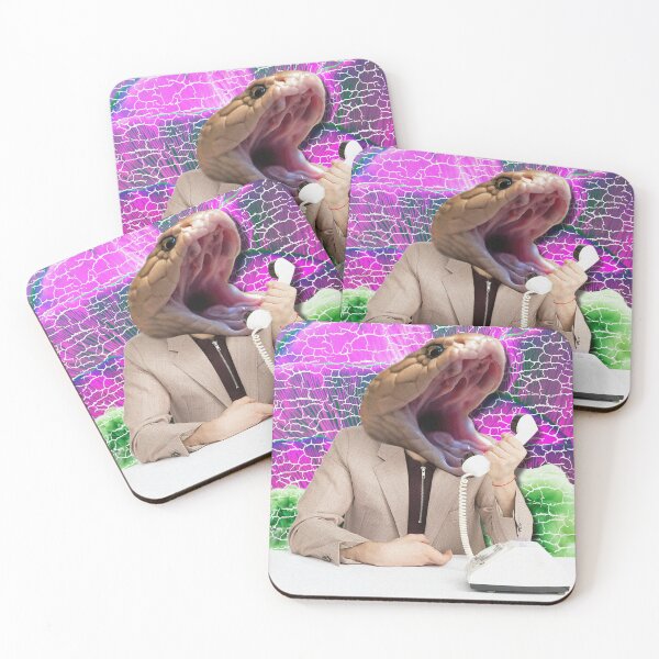 Item preview, Toxic Reptile Boss Surreal Digital Collage Print designed and sold by Julia Sol.
