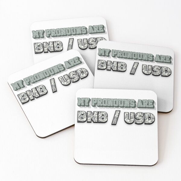 Item preview, My Pronouns Are BNB / USD designed and sold by TradingOnDemand.